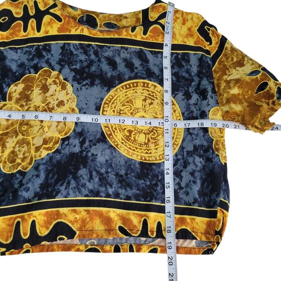 Polynesian Tribal Tiki Top& Maxi Skirt XL Twin Set - Picture 7 of 10